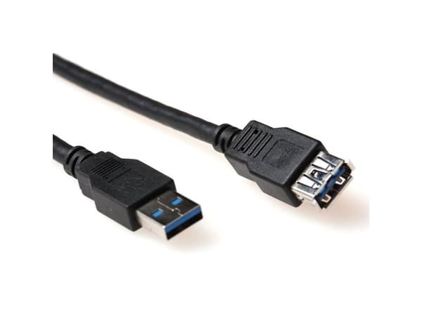 USB 3.0 A hann til USB A hunn, 1,00 m