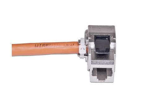 Triotronik WKS JACK KAT6A STP 90, Metallisk