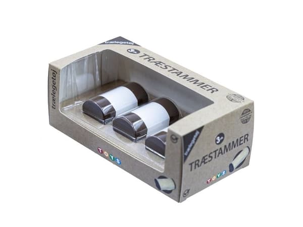 Danske kager - Træstammer 3stk