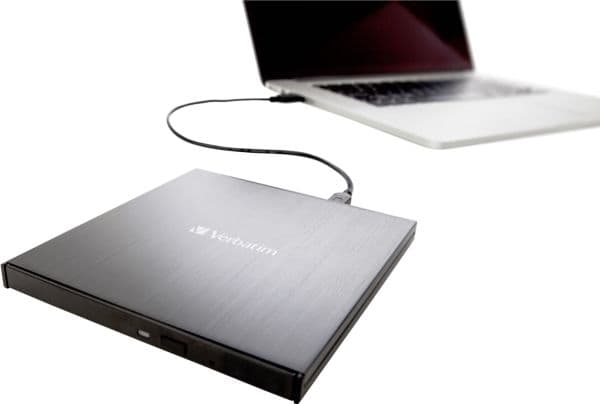 Extern slimline Blu-ray-brännare/USB 3.1 med USB-C-anslutning