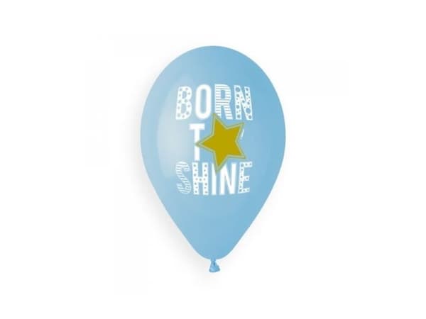 Born to shine balloner lyseblå