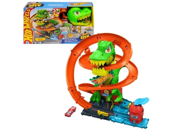 Hot Wheels City T-Rex Fire Station