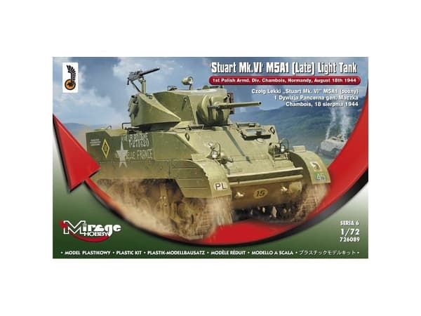 MIRAGE Stuart MkVI M5A1 lätt stridsvagn