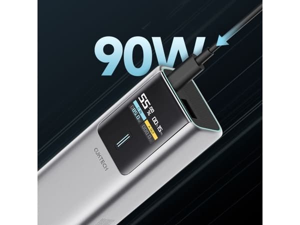 Cuktech powerbank CUKTECH CKPB100PGLBL 150W 10000mAh USB-C USB-A grå