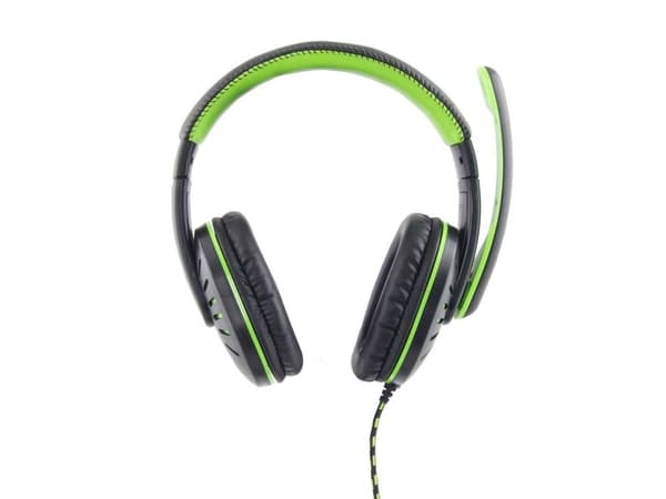 Crow gaming-headset med mikrofon, grön