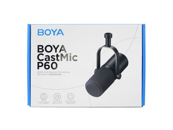 BOYA CastMic P60 Wired USB XLR Studio Microphone - Black