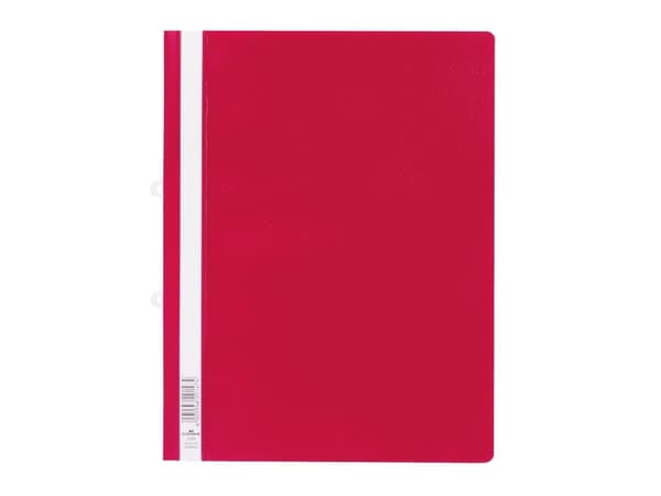 Durable Clear View Folder, Punainen, PVC-muovi, A4