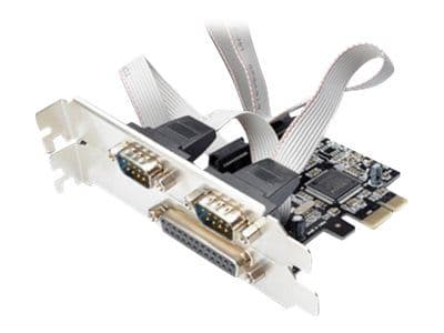 MicroConnect - Parallell/seriell adapter - PCIe 2.0 - parallell x 1 + seriel x 2