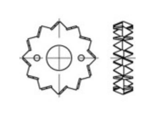 TOOLCRAFT formbara träpluggar 135728, 200 st (Ø) 48 mm
