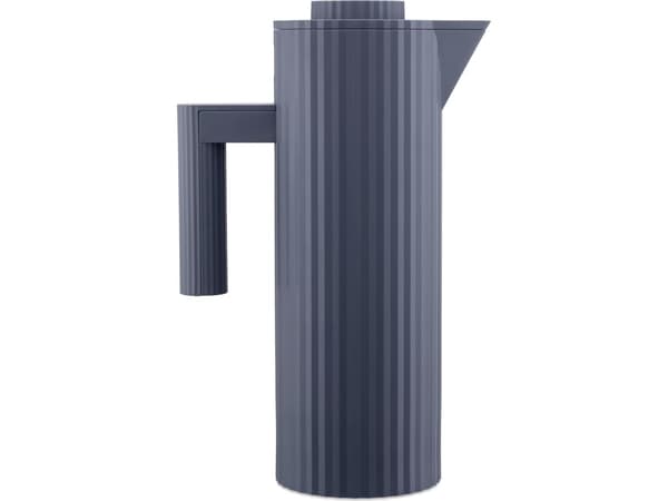 Alessi Plissé -termoskannu, 1 L, harmaa