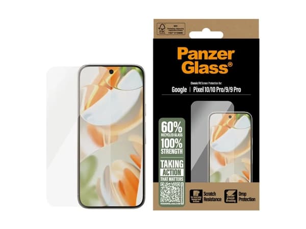 PanzerGlass - Screen Protector Google Pixel 10 - 10 Pro - 9 - 9 Pro - Classic Fit