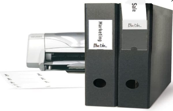 3L etikettfickor 35x75 mm, 12-pack