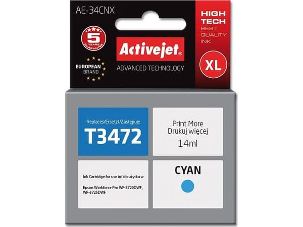 Activejet AE-34CNX, Hög (XL) avkastning, 14 ml, 1 styck