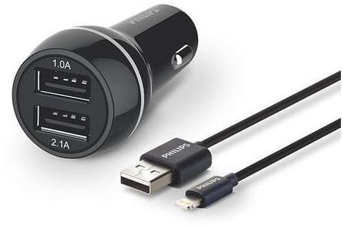 Philips-lader 2x USB-A 3,1 A (DLP2357V/10)