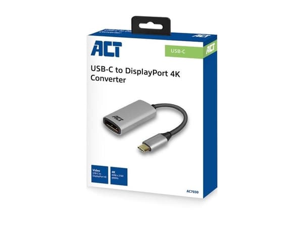 ACT AC7030 USB-C naar DisplayPort adapter