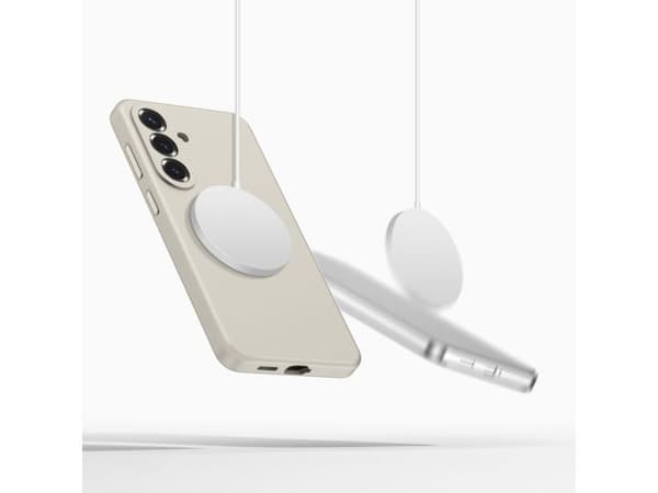 Tech-Protect Silicone MagSafe Case for Samsung Galaxy S26 - Beige