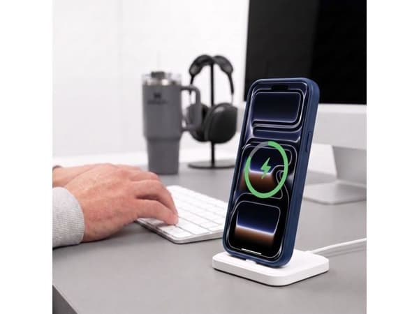Tech-Protect MagPeak MagSafe CC Case for iPhone 18 Pro Max / 17 Pro Max - Matte Navy Blue