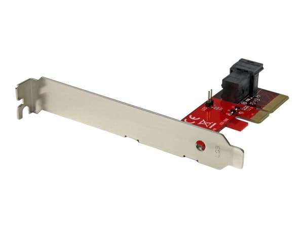 StarTech.com PEX4SFF8643, PCIe, U.2, Full-height / Low-profile, PCIe 3.0, Punainen, 5 - 50 °C