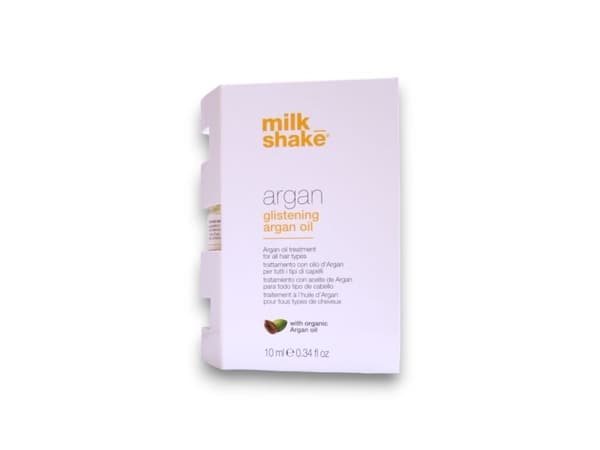 Milk Shake Argan Glitrende hårolje, 10ml