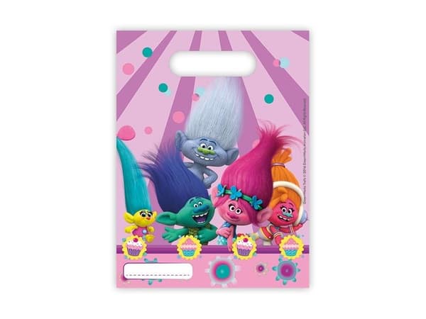 Trolls party poser 6 stk
