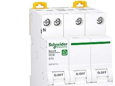 Automatsäkring Resi9XP MCB 3PN 10A C 6kA