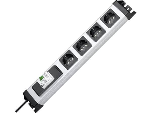 Kopp POWERversal, musta, harmaa, musta, 16 A, 3600 W, 482,6 mm, 71 mm