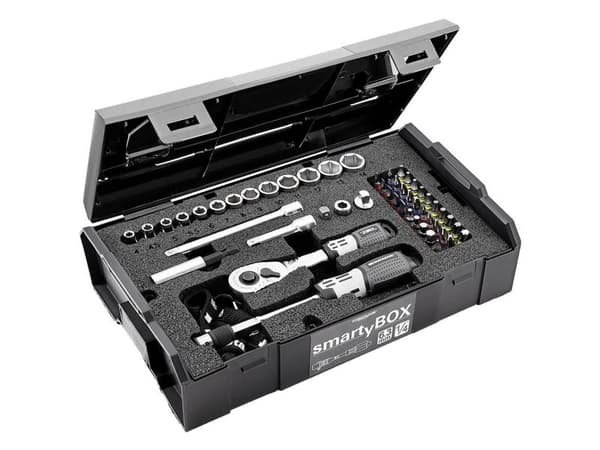 Matador skruvverktyg smartyBOX SO – Basic toppnyckelsats, metrisk 1/4 (6,3 mm), 52 delar, 81452110