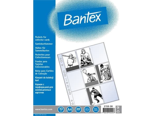 Bantex A4-korttitasku läpinäkyvä - (10 kpl)