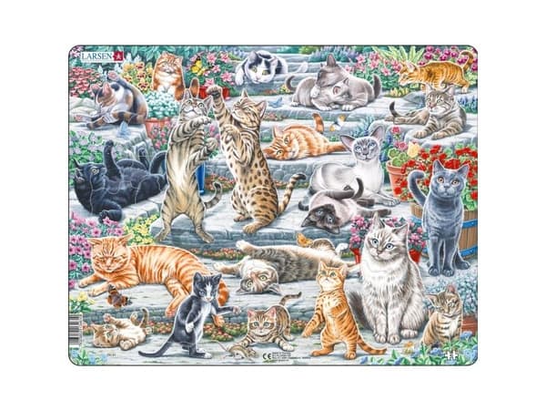 Puslespil Søde katte - 45 brikker, Maxi (36,5x28,5cm)