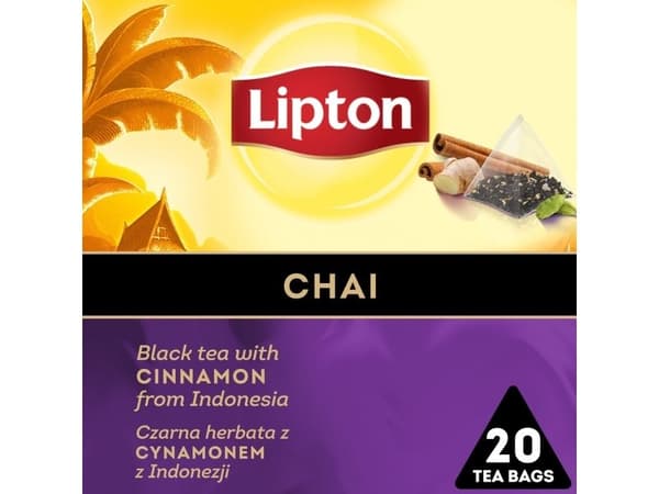 Lipton LIPTON tee, pyramidit, musta, chai, 20 pussia
