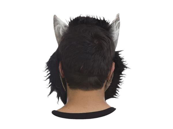Grå ylande mask