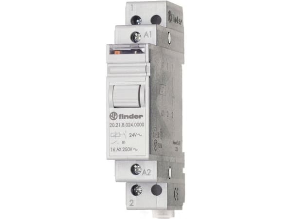 Kiprelæ, 16A, 1 slutte, 24V DC