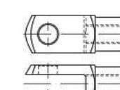 TOOLCRAFT gaffel 20 mm galvaniserat stål 147219 (10 st)