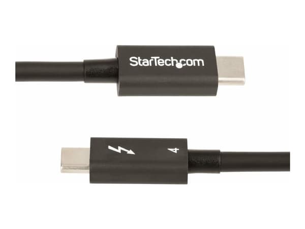 StarTech.com 1.6ft (50cm) Thunderbolt 4 Cable, 40Gbps, 100W Power Delivery, 4K/8K Video Support, Intel-Certified Thunderbolt Cable - Compatible w/ ...