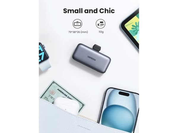 Ugreen 35338, 5000 mAh, Grå
