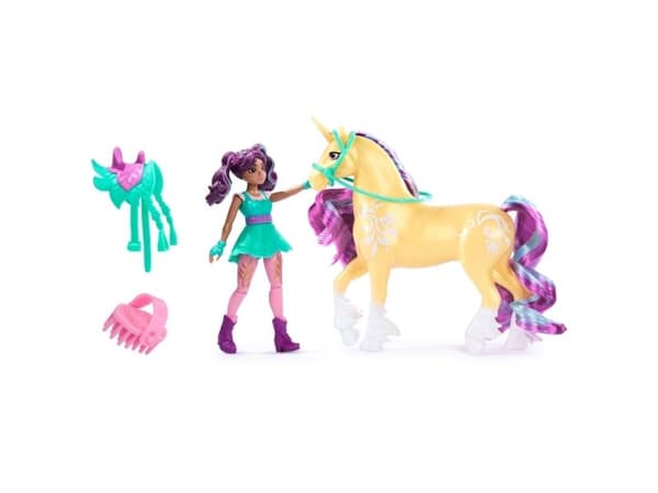 Unicorn Academy-docka & enhörning - Ava & Leaf