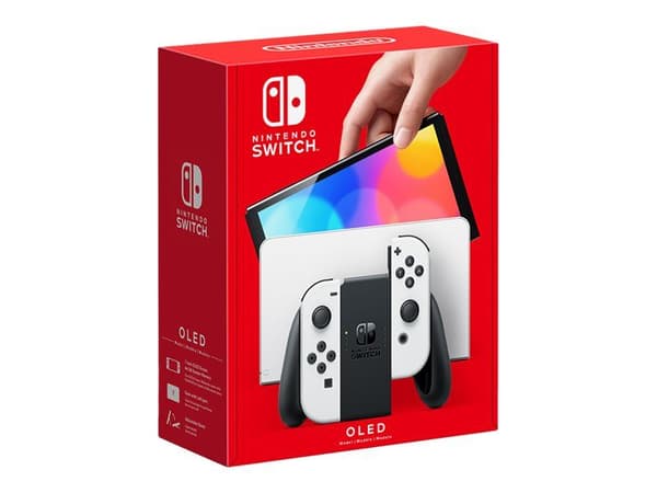 Nintendo Switch OLED - Spillkonsoll - 1080p (Full HD) - hvit
