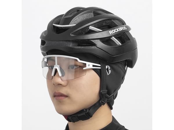 Rockbros Dala vintercykelhjälmhätta med glasögonhål - grå