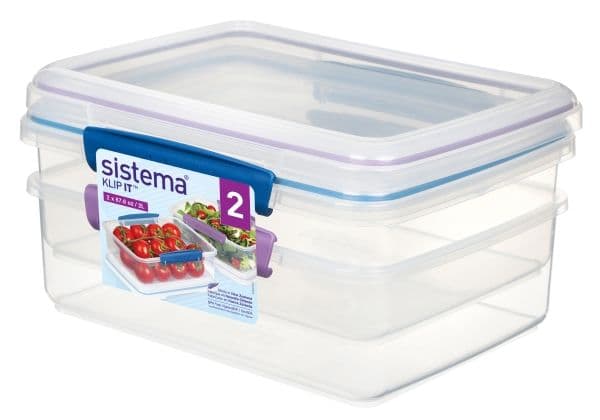 Sistema - 2L Rectangular Accents 2 Pack