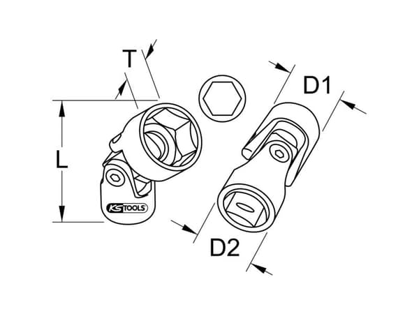 KS Tools hylsnyckel 9173943 12 mm
