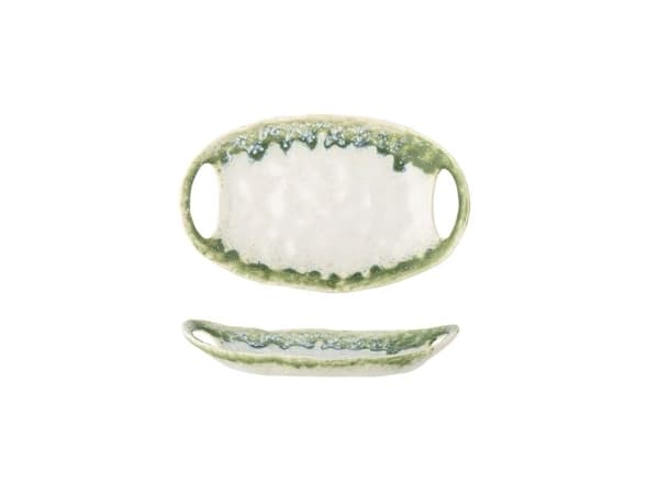 Bloomingville CREATIVE COLLECTION serveringsfat, grønn, steingods