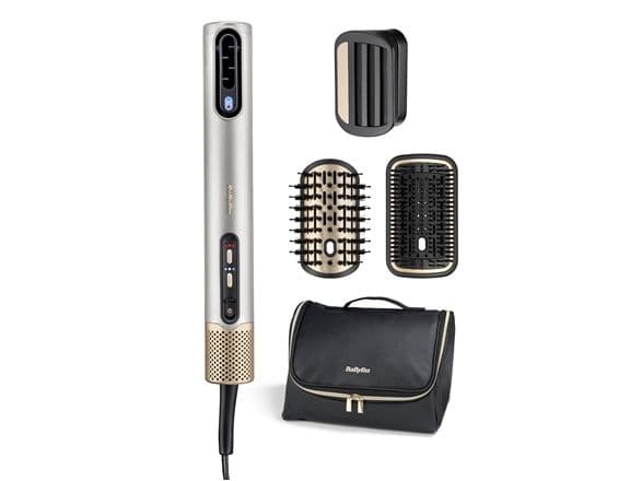BaByliss AS6555E, Hårstyling set, Luftflöde, Knappar, Guld, Silver, Kina, 2,5 m