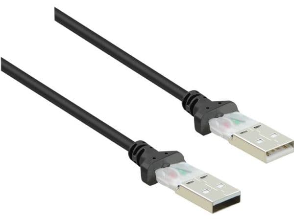 Renkforce RF-4463028, 1 m, USB A, USB A, USB 2.0, 0,48 Gbit/sek, Sort