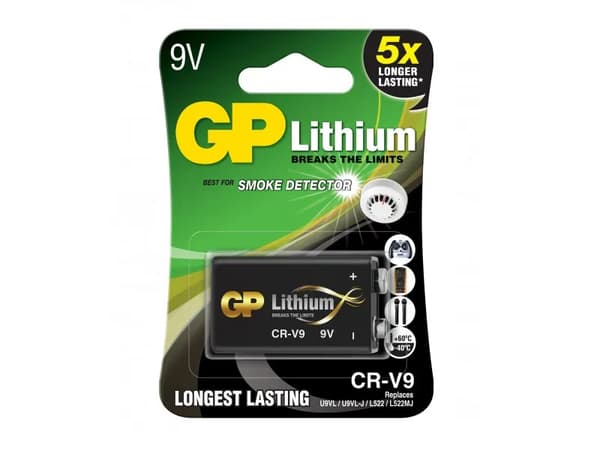 GP 9V lithiumbatteri CRV9SD-2U1, 1-pak