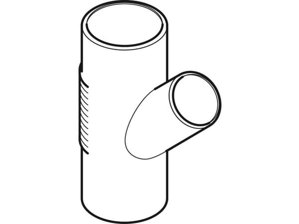 Grenrör Silent db20 Geberit 75 x 56 mm x 45°