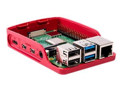 Raspberry Pi - Fodral - ABS-plast - röd/vit