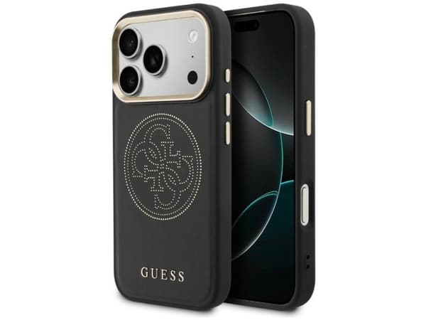 Guess perforert 4G MagSafe-etui til iPhone 17 Pro - svart