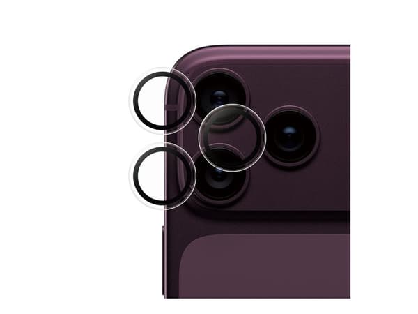 PanzerGlass SAFE kameraskydd för iPhone 17/18 Pro/Pro Max, transparent.