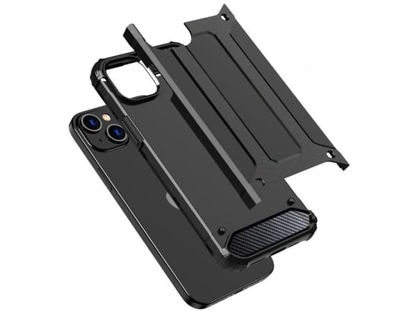 Pancerne etui til iPhone 15 Plus Hybrid Armor - sort
