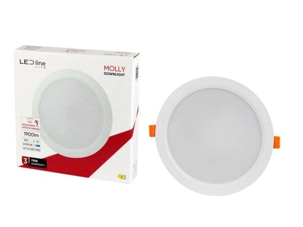 Ledline infälld spotlight Molly med sensor 18W